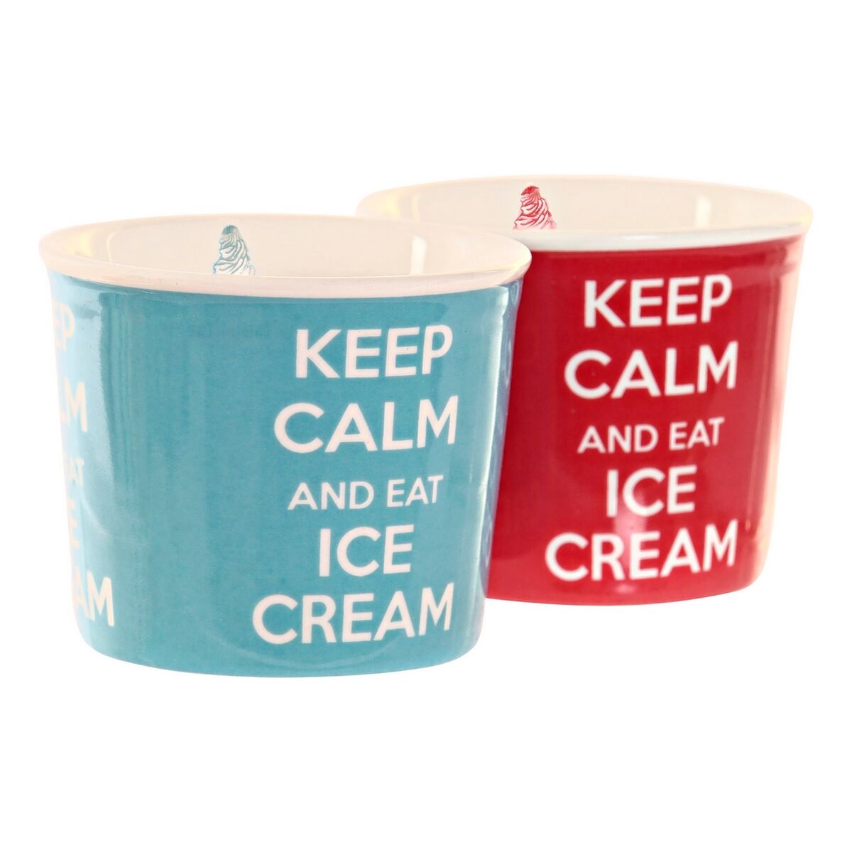 Set de pahare DKD Home Decor Multicolor Ceramică Pin